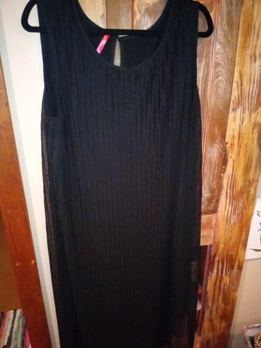 Ruby Ribbon Black Sleeveless Maxi Dress